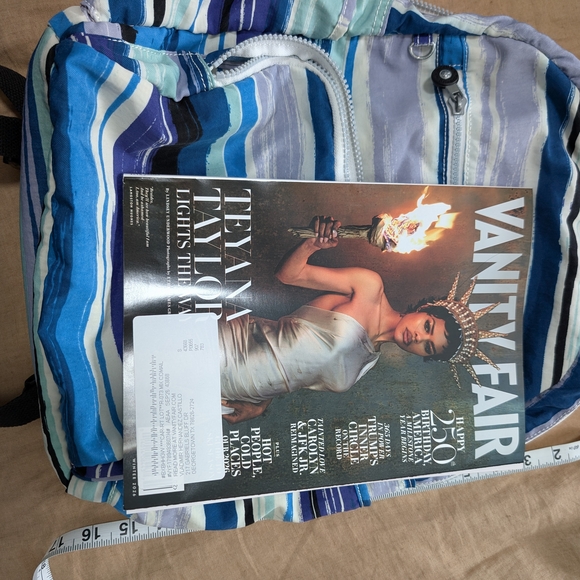 Kipling Multicolor Striped Backpack - Picture 7 of 13